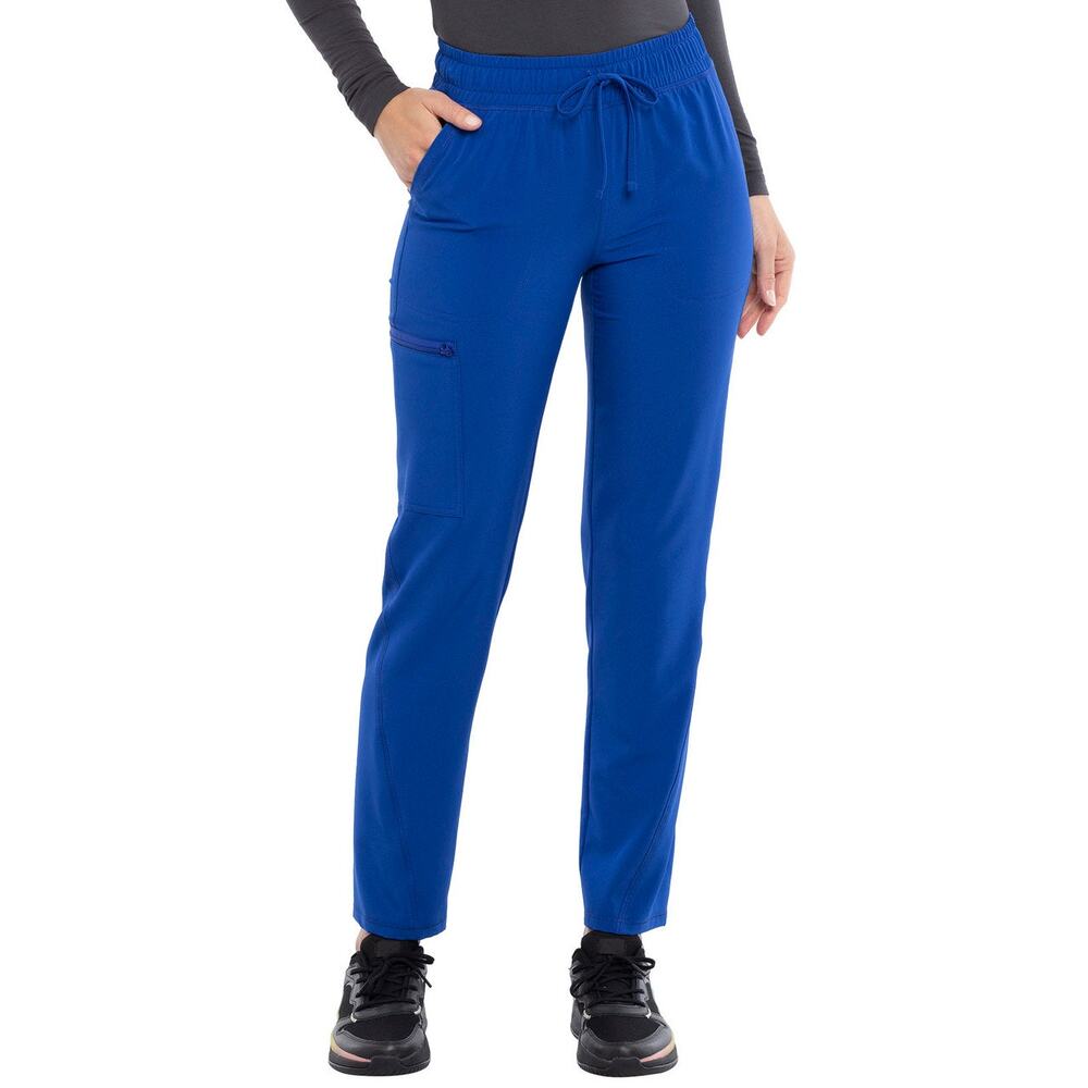 NWT! CHEROKEE CKA184 Mid Rise Tapered Leg Drawstring Scrub Pants L/Petite